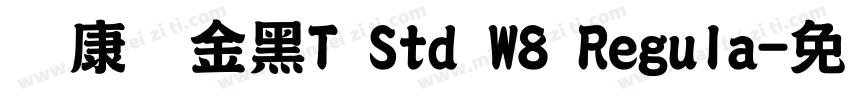 华康俪金黑T Std W8 Regula字体转换